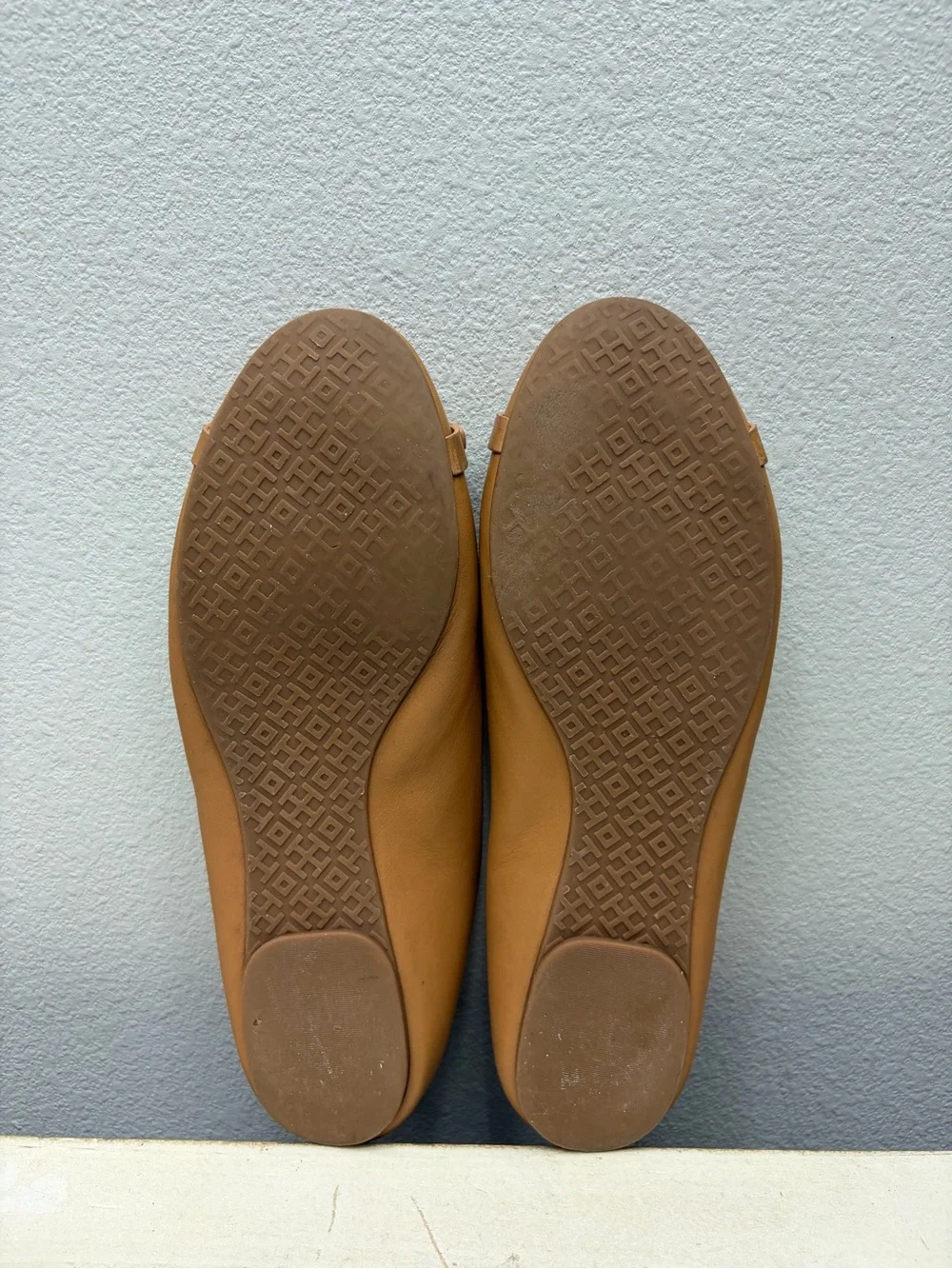 Tory Burch Brown Leather Reva Flats Size 9
